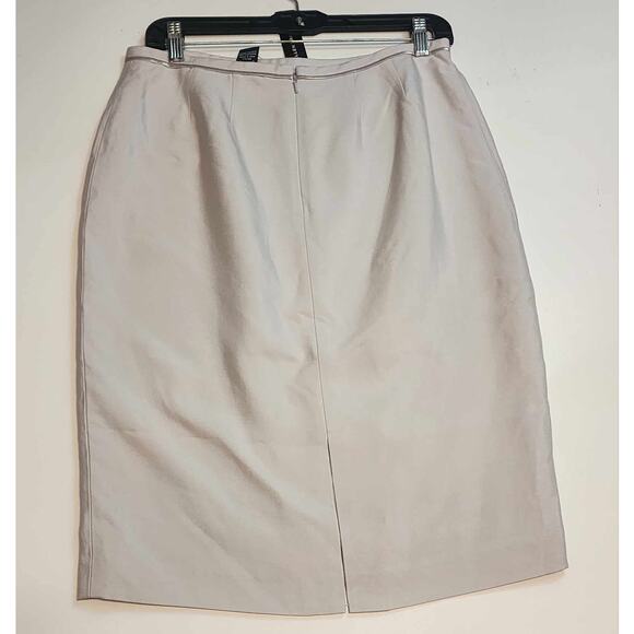 Ellen Tracy Pencil Skirt, Cream, Silk Lined, Size 6, NWT - Picture 3 of 7